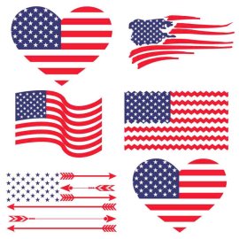 Free 4th Of July Heart SVG Usa Flag SVG, 4th Of July SVG, Independence Day SVG, Cricut Files, Instant Download