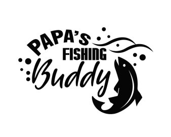 Free Papas Fishing Buddy SVG, Baby SVG, Mom SVG, Newborn SVG, Infant SVG, Cricut Files, Instant Download