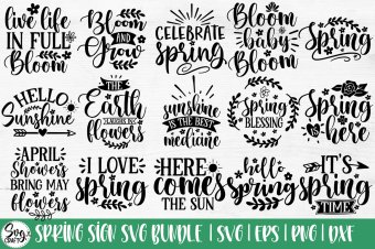 Spring Sign SVG Bundle