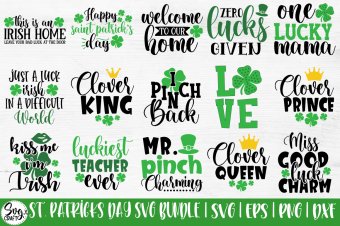 St Patricks Day Bundle SVG  Saint Patrick's Day Cut Files vol-1